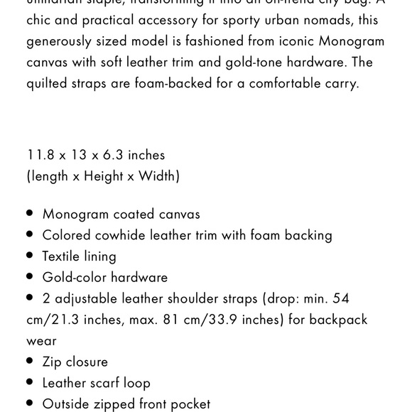 Louis Vuitton backpack - Picture 8 of 9